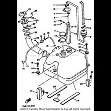 FUEL TANK pour Yamaha 1993 WaveRunner WAVERUNNER VXR 650 (WRB650RA) 1993