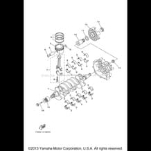 CRANKSHAFT & PISTON pour Yamaha 2013 WaveRunner FX CRUISER HO - FB1800AM - 2013