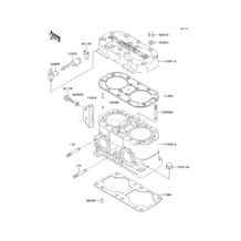 Cylinder Head/Cylinder pour Kawasaki 2002 SXI PRO