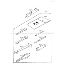 OWNER TOOLS pour Kawasaki 1987 650 SX