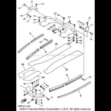 GUNWALE - MAT pour Yamaha 1993 WaveRunner WAVERUNNER VXR 650 (WRB650RA) 1993