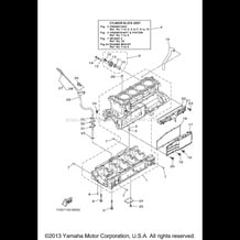 CRANKCASE pour Yamaha 2013 WaveRunner FX CRUISER SHO - FA1800AM - 2013