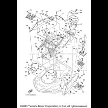 ENGINE HATCH 1 pour Yamaha 2013 WaveRunner FX CRUISER SHO - FA1800AM - 2013