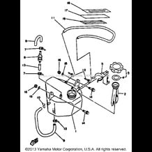 OIL TANK (FOR OIL INJECTION) pour Yamaha 1993 WaveRunner WAVERUNNER VXR - WRB650RA - 1993