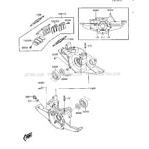 CRANKCASE/REED VALVE pour Kawasaki 1987 JS300
