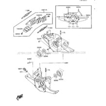 CRANKCASE/REED VALVE pour Kawasaki 1987 JS300