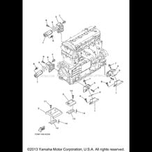 ENGINE MOUNT pour Yamaha 2013 WaveRunner VXR - VX1800AM - 2013