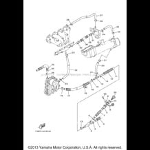 EXHAUST 2 pour Yamaha 2013 WaveRunner VXR - VX1800AM - 2013