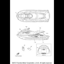 GRAPHICS pour Yamaha 2013 WaveRunner VXR - VX1800AM - 2013