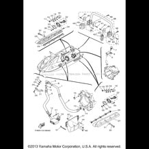 HULL & DECK pour Yamaha 2013 WaveRunner VXR - VX1800AM - 2013