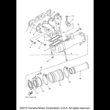 EXHAUST 1 pour Yamaha 2013 WaveRunner VXS - VX1800M - 2013