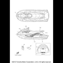 GRAPHICS pour Yamaha 2013 WaveRunner VXS - VX1800M - 2013