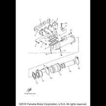 EXHAUST 1 pour Yamaha 2013 WaveRunner WAVE RUNNER FX SHO - FA1800M - 2013