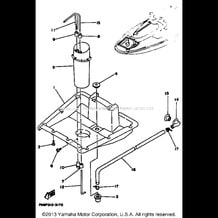 VENTILATION pour Yamaha 1993 WaveRunner WAVERUNNER VXR - WRB650RA - 1993