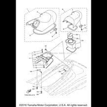 SEAT & UNDER LOCKER pour Yamaha 2013 WaveRunner WAVE RUNNER FX SHO - FA1800M - 2013