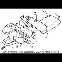 SEAT TOWER pour Yamaha 1989 WaveRunner WJ500F - 1989