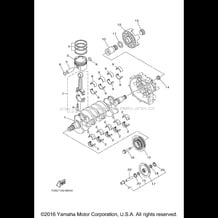 CRANKSHAFT & PISTON pour Yamaha 2013 WaveRunner WAVERUNNER FZR - GX1800M - 2013