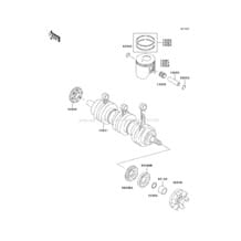 Crankshaft/Piston(s) pour Kawasaki 2003 1100 STX D.I.