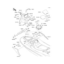 Hull Middle Fittings pour Kawasaki 2003 1100 STX D.I.