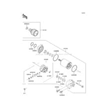 Starter Motor pour Kawasaki 2003 1100 STX D.I.