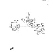 ENGINE MOUNT pour Kawasaki 1987 JS300