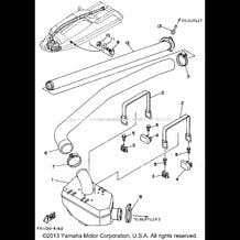 EXHAUST 2 pour Yamaha 1994 WaveRunner FX-1 - FX700S - 1994