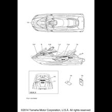 GRAPHICS pour Yamaha 2014 WaveRunner FX CRUISER SVHO - FC1800AN - 2014