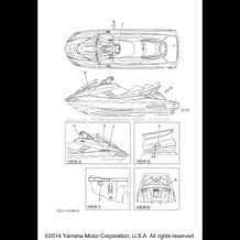 IMPORTANT LABELS pour Yamaha 2014 WaveRunner FX CRUISER SVHO - FC1800AN - 2014