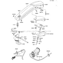 HANDLE POLE pour Kawasaki 1987 JS300