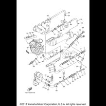 EXHAUST 2 pour Yamaha 2014 WaveRunner FX SVHO - FC1800N - 2014