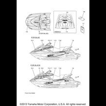 GRAPHICS pour Yamaha 2014 WaveRunner FX SVHO - FC1800N - 2014