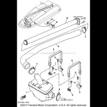 EXHAUST 2 pour Yamaha 1994 WaveRunner SUPER JET - SJ700S - 1994