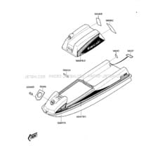 LABELS (JS300-B2) pour Kawasaki 1987 JS300
