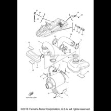 EXHAUST 3 pour Yamaha 2014 WaveRunner WAVERUNNER FX HO - FB1800N - 2014