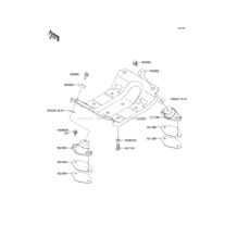 Engine Mount pour Kawasaki 2003 800 SX-R