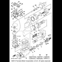 GASKET KIT pour Yamaha 1994 WaveRunner SUPER JET 700 (SJ700S) 1994