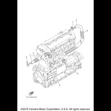 BREATHER OIL pour Yamaha 2014 WaveRunner WAVERUNNER FZR - GX1800N - 2014