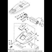 HULL - DECK 1 pour Yamaha 1994 WaveRunner SUPER JET - SJ700S - 1994