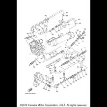 EXHAUST 2 pour Yamaha 2014 WaveRunner WAVERUNNER FZR - GX1800N - 2014