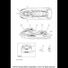 GRAPHICS pour Yamaha 2014 WaveRunner WAVERUNNER FZR - GX1800N - 2014