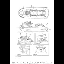 IMPORTANT LABELS pour Yamaha 2014 WaveRunner WAVERUNNER FZR - GX1800N - 2014