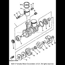 CRANKSHAFT - PISTON pour Yamaha 1994 WaveRunner WAVE BLASTER - WB700S - 1994