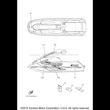 GRAPHICS pour Yamaha 2014 WaveRunner WAVERUNNER SUPER JET - SJ700BN - 2014