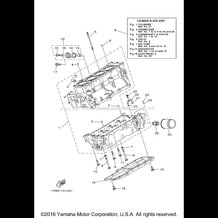 CRANKCASE pour Yamaha 2014 WaveRunner WAVERUNNER VX SPORT - VX1100CN - 2014