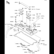 Cylinder Head Cover(JT1200-B1) pour Kawasaki 2003 STX-12F