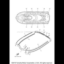 GUNWALE & MAT pour Yamaha 2014 WaveRunner WAVERUNNER VX SPORT - VX1100CN - 2014