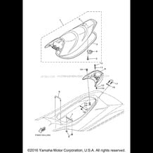 SEAT & UNDER LOCKER pour Yamaha 2014 WaveRunner WAVERUNNER VX SPORT - VX1100CN - 2014