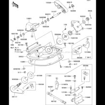 Handle Pole pour Kawasaki 2003 STX-12F