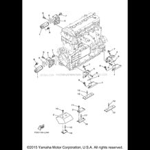 ENGINE MOUNT pour Yamaha 2015 WaveRunner FX CRUISER HO - FB1800AP - 2015