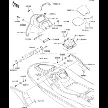 Hull Middle Fittings pour Kawasaki 2003 STX-12F